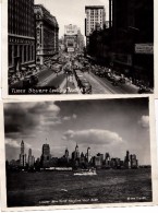 LOT DE 2 PHOTOS 1926 1928NEW YORK CITY TIMES SQUARE WEST SIDE  CAVOY CARD SHOP PHOTO DE PRESSE - Brooklyn