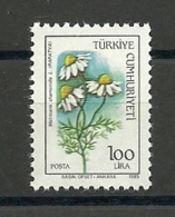 Turkey; 1985 Regular Issue Stamp With The Subject Of Flowers - Unused Stamps