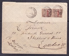 EXTRA9-08 COVER SEND FROM CONSTANTINOPOL TO LONDON. - Lettres & Documents