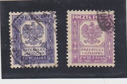 POLOGNE   Service   1933-35   Y. T.  N° 17  19  Oblitéré - Officials