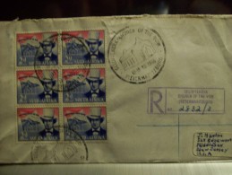 South Africa Registered Cover W. Stamped R-label ( Sonder R Stempel) Geloftekerk/Church Of The Vow 1955 Pietermaritzburg - Storia Postale