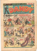 The DANDY Every Thursday N°496 Mai 26th 1951 KORKI THE CAT - Striptijdschriften