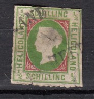 Heligoland  1/2 Sh Vert Et Carmin  YT N°1 - Heligoland (1867-1890)