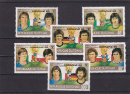 Tschad 1982 - Nr. 935/40 - Postfrisch **  - Mint Never Hinged With Original Gum - Fussball WM 1982 - 1982 – Espagne