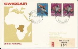 RF 70.1, Swissair, Zurich - Kinshasa,  DC-8, 1970 - Andere & Zonder Classificatie