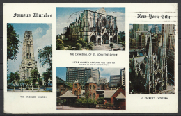 United States,  Famous Churches Of New York City, 1968. - Kerken
