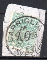 1924 - Regno Segnatasse Vaglia N 2  40 Cent Timbrato Used Su Frammento - Taxe Pour Mandats
