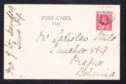 EXTRA9- 68 POST CARD SEND FROM FIDJI TO PRAHA. - Fiji (...-1970)