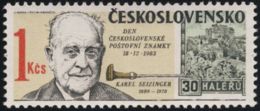 Czechoslovakia / Stamps (1983) 2626: Day Of Czechosl. Postage Stamps, Karel Seizinger (1889-1978), Painter: Cyril Bouda - Grabados