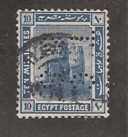 Perfin Perforé Firmenlochung Egypt SG 91 TC&S Thomas Cook And Son - 1915-1921 British Protectorate