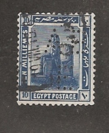 Perfin Perforé Firmenlochung Egypt SG 91 AB E  Anglo Belgian Company Of Egypt Ltd - 1915-1921 Brits Protectoraat