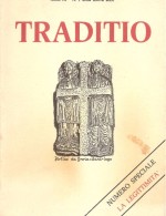 TRADITIO  ANNO III  N. 1  RIVISTA STUDI TRADIZIONALI  1980 - Religion