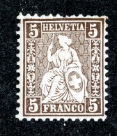 10128  Switzerland 1871  Zumstein #30 *  Michel #22e ( Cat. 110.€ ) Offers Welcome! - Unused Stamps