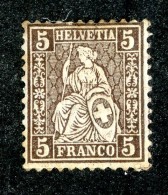 10130  Switzerland 1862  Zumstein #30 *  Michel #22a ( Cat. 3.20€ ) Offers Welcome! - Nuevos