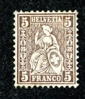 10132  Switzerland 1862  Zumstein #30 *  Michel #22a ( Cat. 3.20€ ) Offers Welcome! - Nuovi