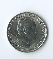 Monaco Rainier III Prince De Monaco 1 Francs 1977 - 1960-2001 Nieuwe Frank