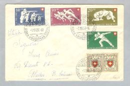 Schweiz Pro Patria 1950-08-07 K-O Villars Sur Ollon Satzbrief Nach Alassio - Storia Postale