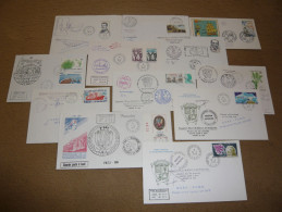 TAAF 12 LETTRES DONT PAQUEBOT MARION DUFRESNE - FDC