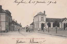 ANGLURE - LA CAISSE D'EPARGNE ET L'ECOLE - BELLE CARTE - PRECURSEUR - AVEC PETITE ANIMATION -  TOP !!! - Anglure