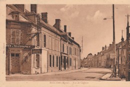 ANGLURE - LA  RUE DE CHALONS - BELLE CARTE - SEPIA - BUREAU DE POSTES ET TELEGRAPHES -  TOP !!! - Anglure