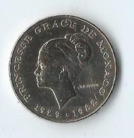 Monaco Princesse Grace De Monaco 10 Francs 1982 - 1960-2001 Nieuwe Frank