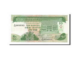 Billet, Mauritius, 10 Rupees, 1985, KM:35b, TTB+ - Mauricio