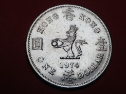 HONG KONG  1 DOLLAR 1974    KM  35 - Hong Kong