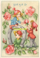 CPA MIGNONETTE SUEDE ILLUSTRATEUR RA ENFANT ** ARTIST SIGNED SMALL MIDGET CARD SWEDEN SVERIGE CHILDREN - Dessins D'enfants