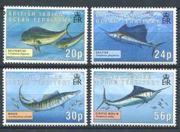 158 Territoire Britannique OCEAN INDIEN 1995 - Poisson (Yvert 169/72) Neuf ** (MNH) Sans Charniere - British Indian Ocean Territory (BIOT)