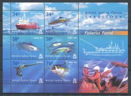 158 Territoire Britannique OCEAN INDIEN 2004 - Bateau Poisson (Yvert 283/88) Neuf ** (MNH) Sans Charniere - Britisches Territorium Im Indischen Ozean