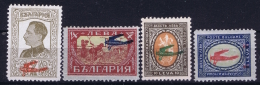 Bulgaria  Airmail  Mi Nr  206 - 209 MH/* Falz/ Charniere - Luchtpost