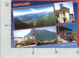 CARTOLINA VG SVIZZERA - CAPOLAGO - Lago Di Lugano - Vedutine - 10 X 15 - ANN. 19?? - Capolago