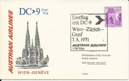 RF 71.21, Austrian, AUA, Wien - Genève, DC-9 - Sonstige & Ohne Zuordnung