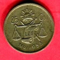 25 CENTAVOS 1953 TB  6 - Mexique