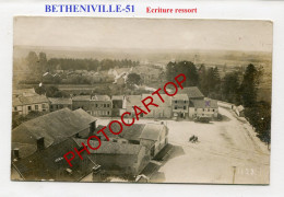 BETHENIVILLE-Vue Aerienne-CARTE Photo Allemande-Guerre-14-18-1 WK-FRANCE-51- - Bétheniville