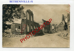 BETHENIVILLE-CARTE Photo Allemande-Guerre-14-18-1 WK-FRANCE-51- - Bétheniville