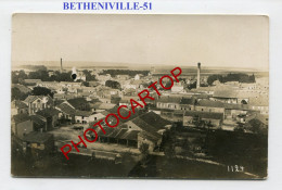 BETHENIVILLE-Vue Aerienne-CARTE Photo Allemande-Guerre-14-18-1 WK-FRANCE-51- - Bétheniville