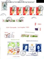 9 Blocks EUROPA Monaco Bl.7 16 17 18 25 36 43+46 O 90€ Wein Sport Bloque Art CEPT Blocs M/s History Sheets Bf Fürstentum - Usados