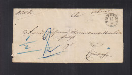 Faltbrief 1866 Tiefenort An Polizei Verwaltung Eisenach Retour - Lettres & Documents