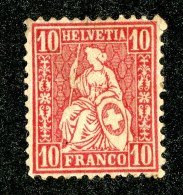 10225  Switzerland 1867  Zumstein #38 *  Michel #30  ( Cat. 3.€ ) Offers Welcome! - Unused Stamps