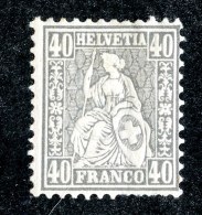 10264  Switzerland 1878  Zumstein #42 *  Michel #34  ( Cat. 2.€ ) Offers Welcome! - Unused Stamps