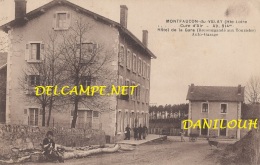 43 // MONTFAUCON En VELAY   Hotel De La Gare, - Montfaucon En Velay