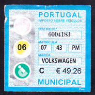 VEHICLE TAX / IMPOSTO SOBRE VEÍCULOS - "MUNICIPAL" - 2006 - C . €49,26 - Used Stamps