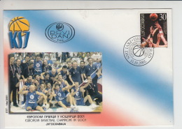 Yugoslavia Basketball European Champions 2001 Card (sp220) - Baloncesto