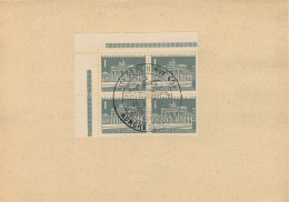 POARKARTE   FRANCOBOLLI  DI  BERLINO   19 09 1957  2 SCAN - Lettres & Documents