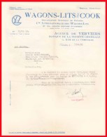 WAGONS LITS COOK  VERVIERS 1950 - Transportmiddelen