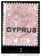 Cipro-018 - 1880 - Y&T: N.3 (+/sg/o) - Privi Di Difetti Occulti - A Scelta. - Cyprus (...-1960)