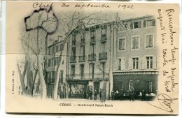 _- CERET - ( Pyr.-Or. ) - Boulevard Saint Roch, Précurseur, écrite En 1902, Librairie, Peu Courante, écrite, TBE, Scans. - Ceret