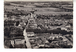 CPSM - Champigny-sur-Yonne (Yonne)  Vue Aérienne Sur Le Petit Château Et La Rue Du Centre - Champigny