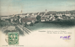 CH FRAUENFELD / Chef-Lieu Du Canton De Thurgovie, Filature De Coton, Vieux Château / CARTE COULEUR - Frauenfeld